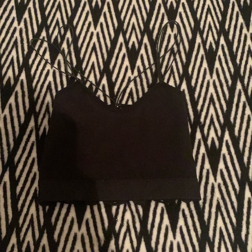 Black crop top